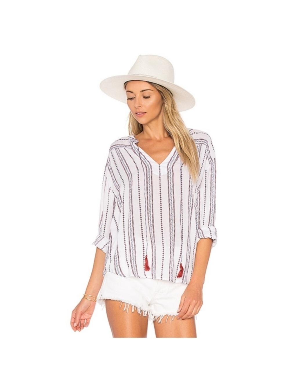 Rails Emily Blouse Braided Stripe size Medium
